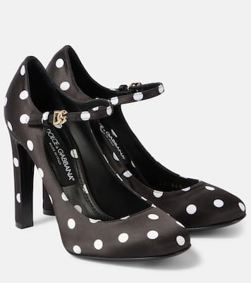 Salones Mary Jane Sharon de satén con lunares | Dolce&Gabbana
