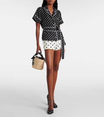 Salones Mary Jane Sharon de satén con lunares | Dolce&Gabbana
