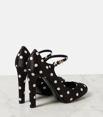 Salones Mary Jane Sharon de satén con lunares | Dolce&Gabbana