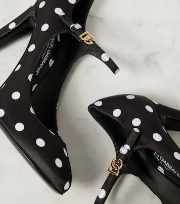 Salones Mary Jane Sharon de satén con lunares | Dolce&Gabbana