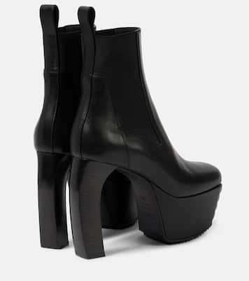 Bottines Porterville Beatle Banana en cuir | Rick Owens