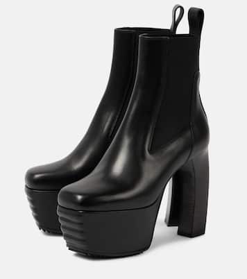 Bottines Porterville Beatle Banana en cuir | Rick Owens