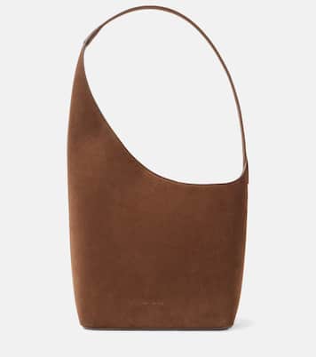 Tote Demi Lune aus Veloursleder | Aesther Ekme