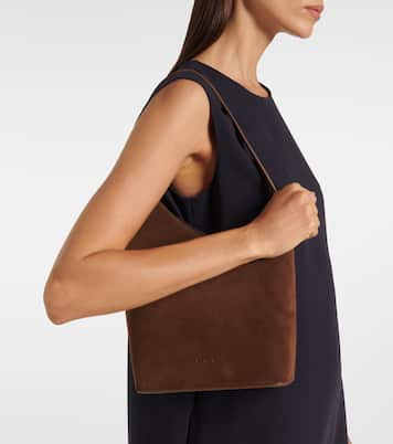 Tote Demi Lune aus Veloursleder | Aesther Ekme