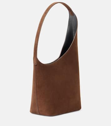 Tote Demi Lune aus Veloursleder | Aesther Ekme