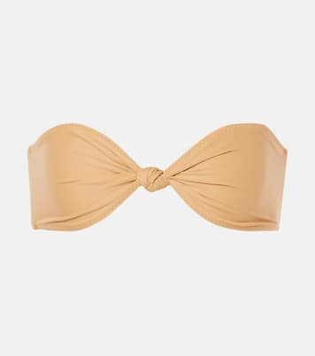 Gathered bandeau bikini top | Same