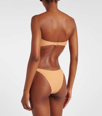 Gathered bandeau bikini top | Same