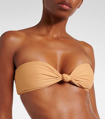 Gathered bandeau bikini top | Same