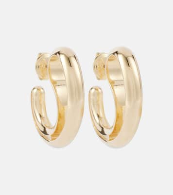 Drop 18kt gold-plated sterling silver earrings | Bottega Veneta