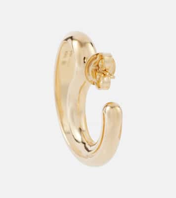 Drop 18kt gold-plated sterling silver earrings | Bottega Veneta