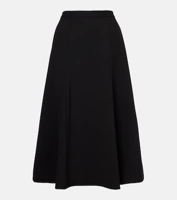 Jupe midi en laine mélangée | Carolina Herrera