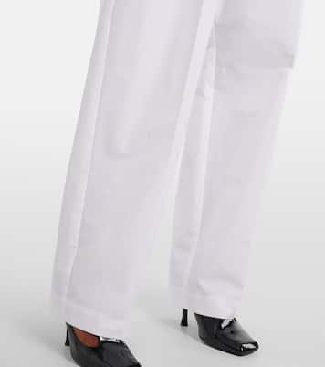 Trenton cotton poplin wide-leg pants | Khaite