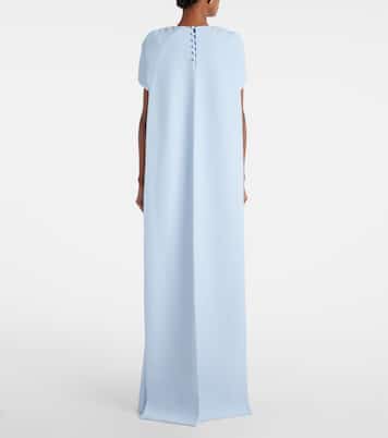 Ginko caped crêpe gown | Safiyaa