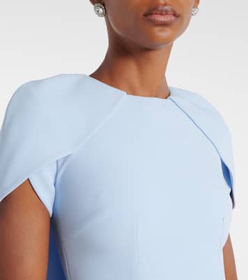 Ginko caped crêpe gown | Safiyaa