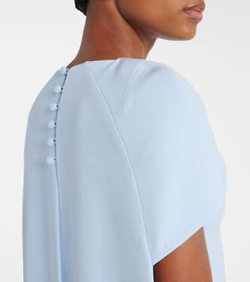 Ginko caped crêpe gown | Safiyaa