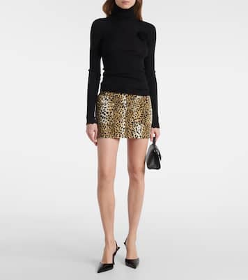 Minifalda de algodón estampada | Blumarine