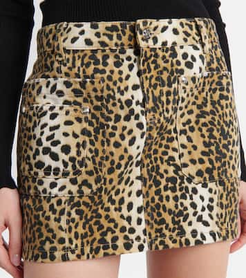 Minifalda de algodón estampada | Blumarine