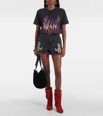 T-shirt Zoeline en coton à logo | Marant Etoile