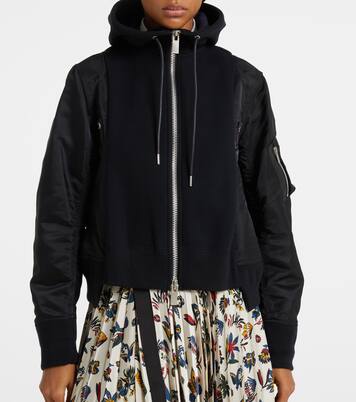 Sudadera con capucha en mezcla de algodón | Sacai