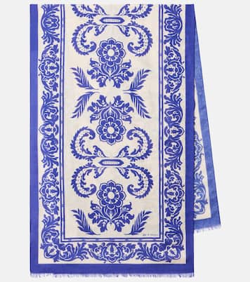 Sciarpa in misto cotone con stampa | Etro