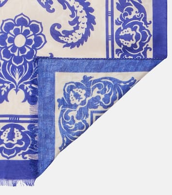 Sciarpa in misto cotone con stampa | Etro