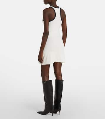 Abito corto Scuba in jersey di cotone | Courrèges