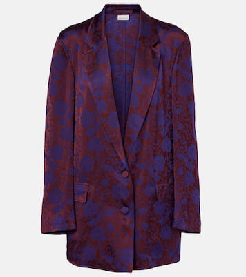 Blazer en jacquard à fleurs | Dries Van Noten