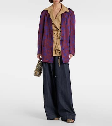 Blazer en jacquard à fleurs | Dries Van Noten