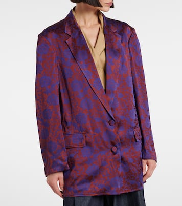 Blazer en jacquard à fleurs | Dries Van Noten