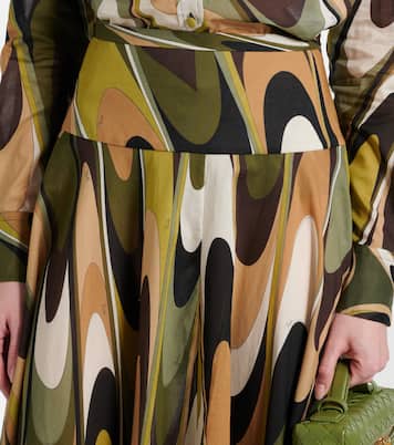 Jupe longue Onde en mousseline de coton | Pucci
