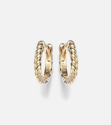 Orecchini Sculpted Cable Micro in oro 18kt | David Yurman