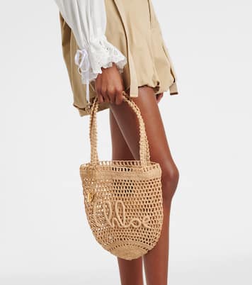 Summer Banana Small raffia tote bag | Chloé