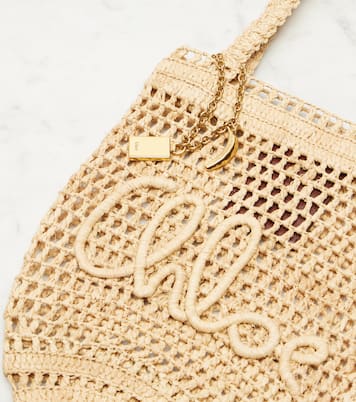 Summer Banana Small raffia tote bag | Chloé