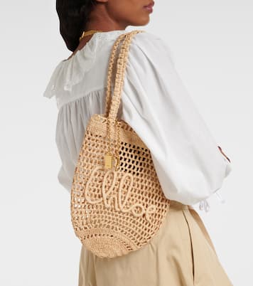 Summer Banana Small raffia tote bag | Chloé