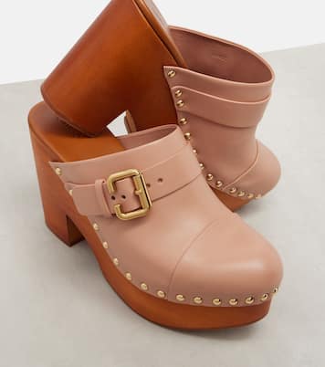 Clogs Jeannette 80 aus Leder | Chloé