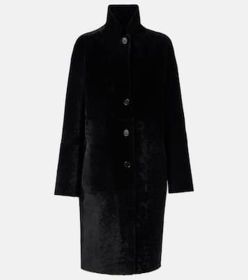 Reversible shearling and leather coat | Joseph
