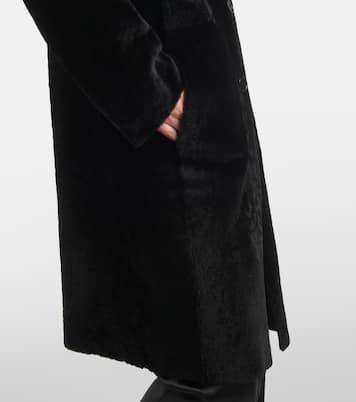 Reversible shearling and leather coat | Joseph