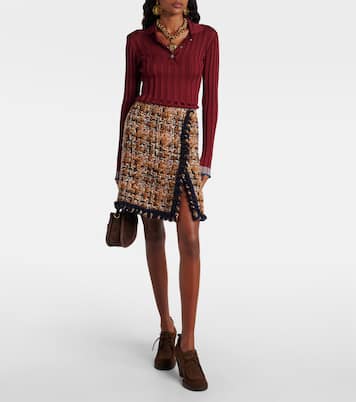 Wool-blend tweed miniskirt | Etro