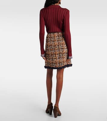 Wool-blend tweed miniskirt | Etro