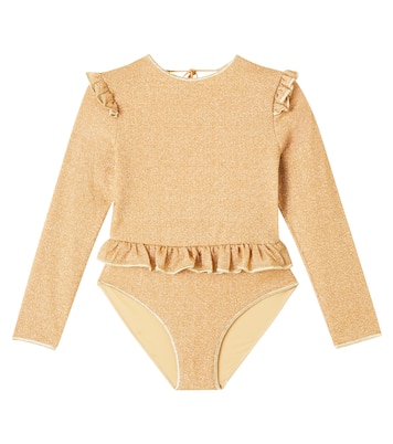Lumière ruffled rashguard swimsuit | Oséree Kids
