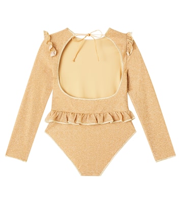 Lumière ruffled rashguard swimsuit | Oséree Kids