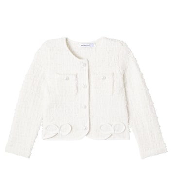 Bow bouclé jacket | Self-Portrait Kids