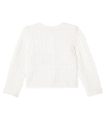 Bow bouclé jacket | Self-Portrait Kids