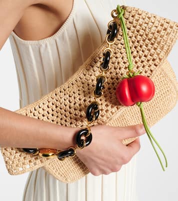 Paula's Ibiza Tomato leather bag charm | Loewe