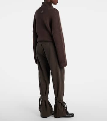테이퍼드 코튼 플리스 스웨트팬츠 | JW Anderson