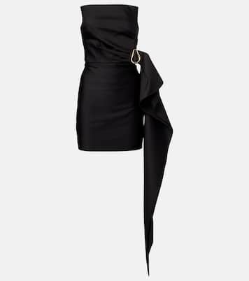 Draped strapless taffeta minidress | Roland Mouret