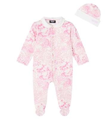 Baby - Set regalo con tutina e berretto in misto cotone | Versace Kids