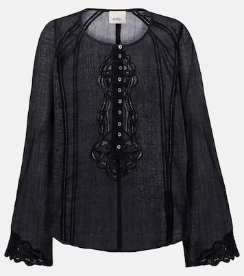 Bestickte Bluse Luciele aus Ramie | Isabel Marant
