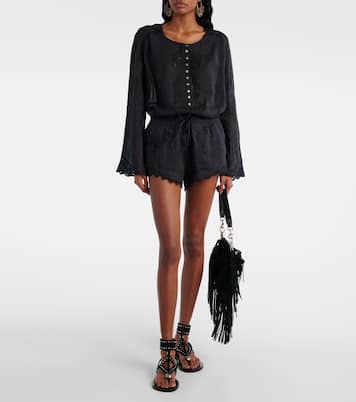 Bestickte Bluse Luciele aus Ramie | Isabel Marant