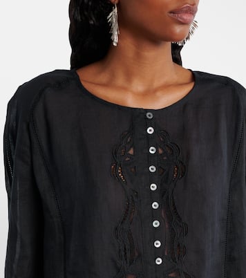 Bestickte Bluse Luciele aus Ramie | Isabel Marant